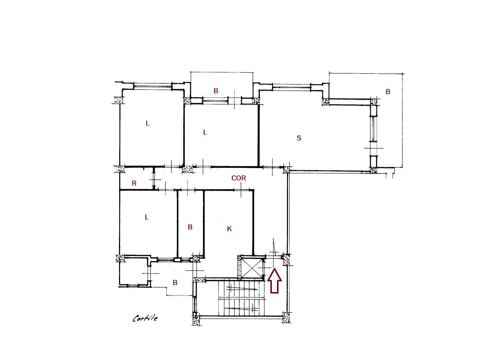 Four-room apartment Via Caroli, Martina Franca - floor plans 1