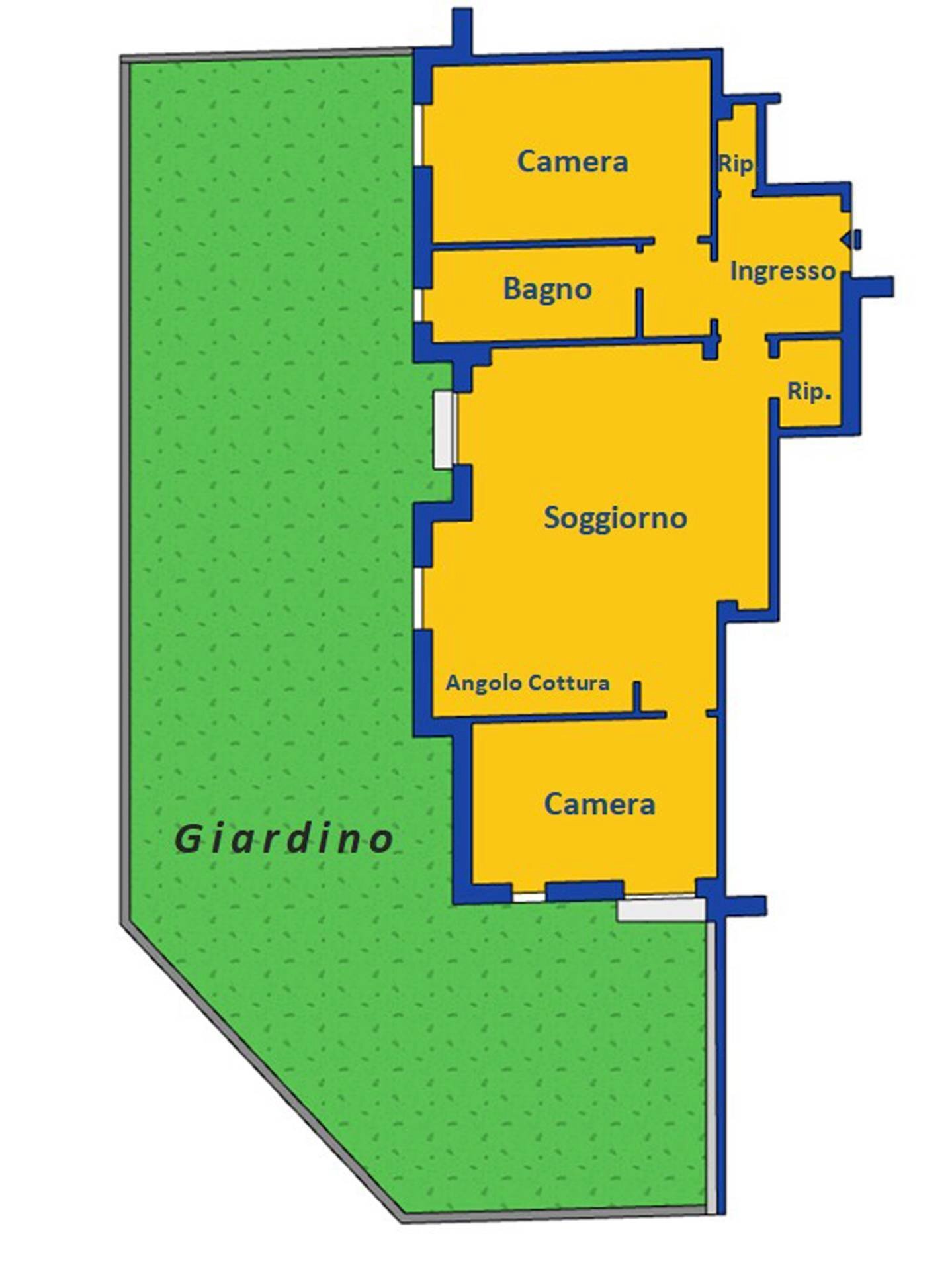 Foto 12 - Appartamento Via Giovanni Xxiii
 
102, Genova - planimetria 1