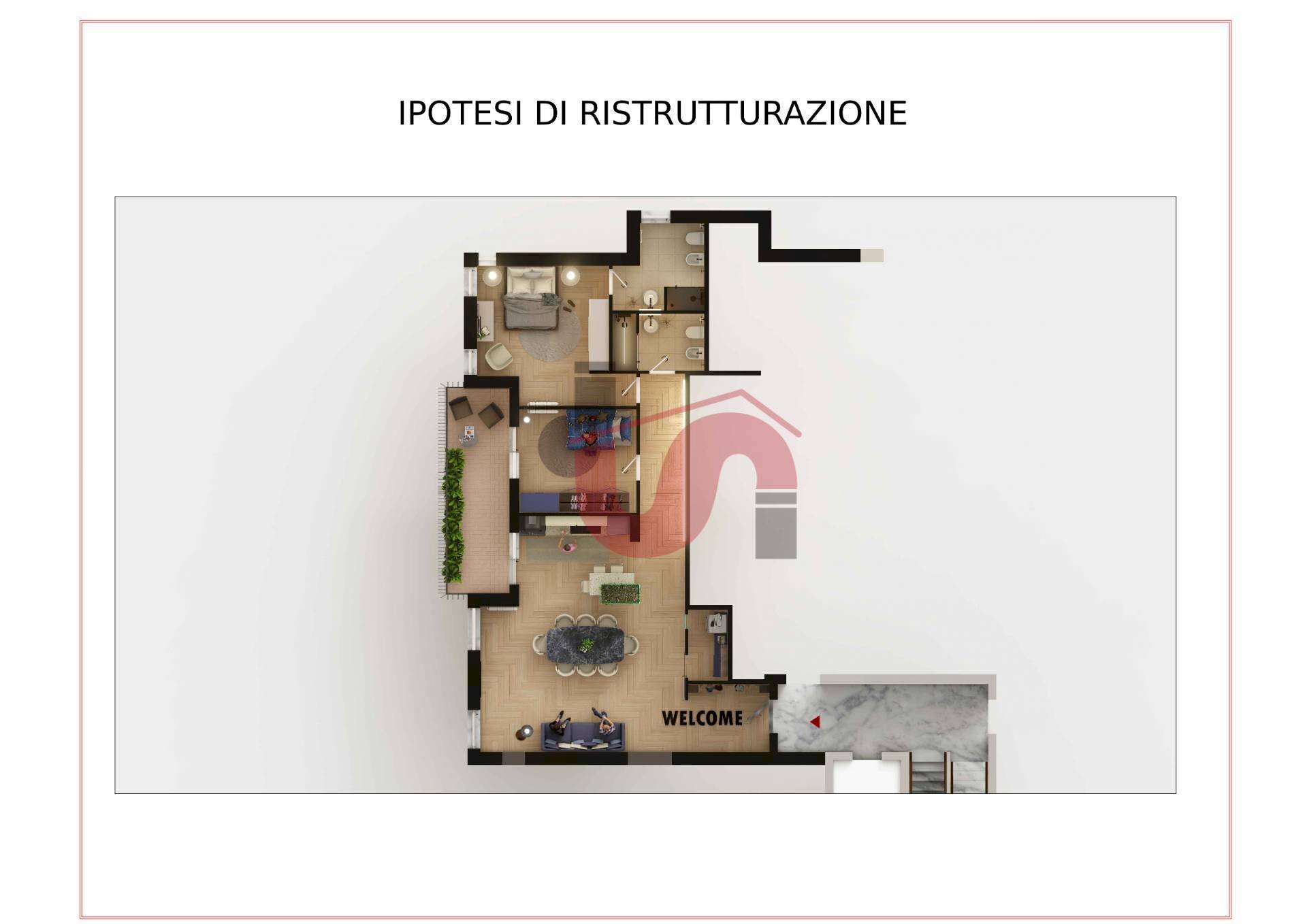 Foto 20 - Four-room apartment Via Almerico Meomartini, Benevento - floor plans 1