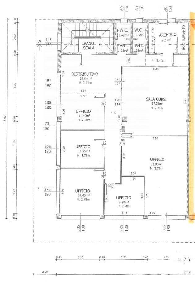 planimetria ufficio - Office via enrico mattei, Marcon - floor plans 1