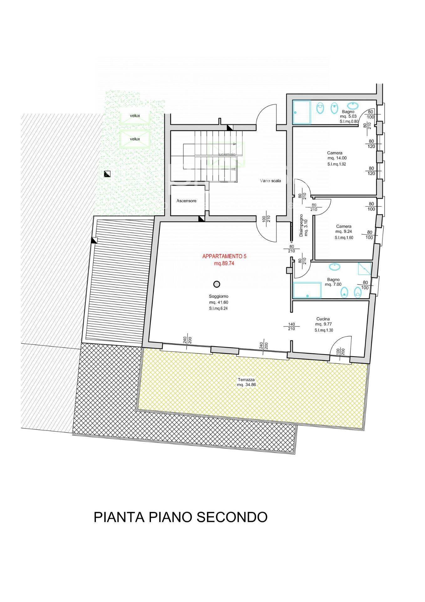 PLANIMETRIA - Four-room apartment Piazza IV Novembre, Martellago - floor plans 1