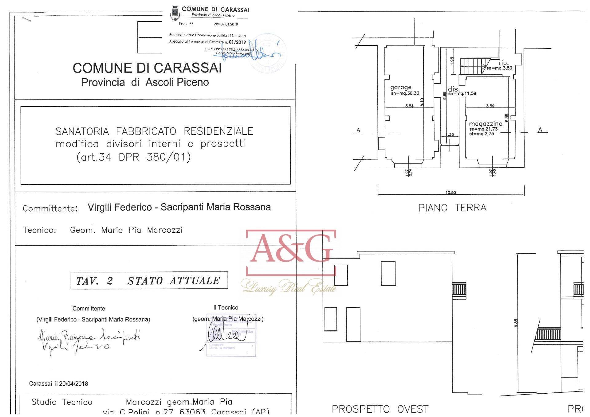 Foto 46 - Independent house via XX Settembre
 
38, Carassai - floor plans 1