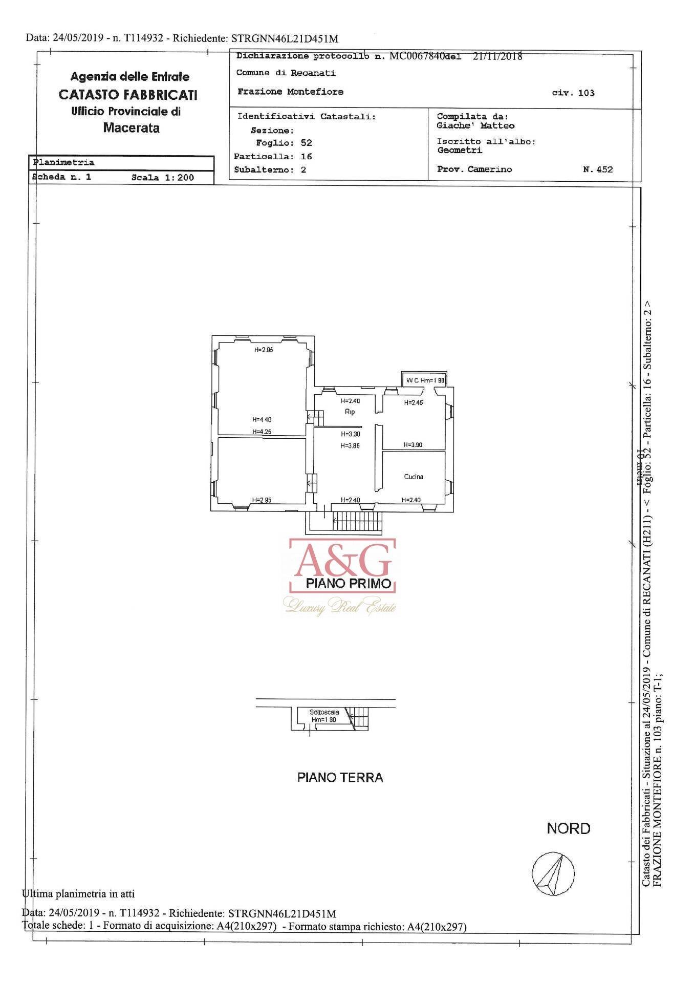 Foto 85 - Rustico Frazione Montefiore, Recanati - planimetria 1