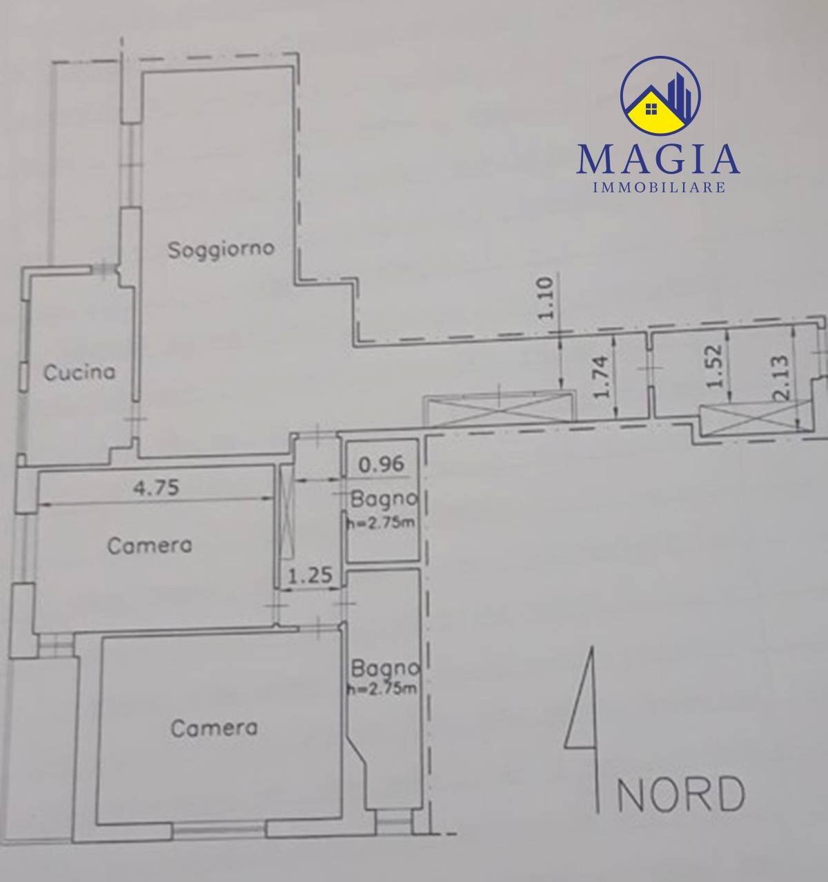 Foto 17 - Trilocale 33, Grottammare - planimetria 1