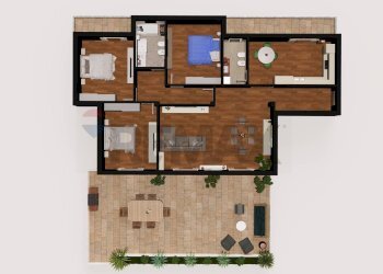 Pianta 2D - Appartamento Via Tenente Cataldo
 
82, Caltagirone - foto 4