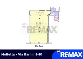 Pianta 2D - Commercial Premises Via Bari
 
8-10, Molfetta - photo 2