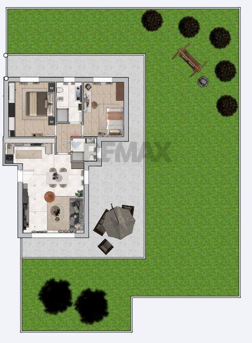 Pianta 2D - Trilocale Via Beato Angelico
 
4, Besana in Brianza - planimetria 1