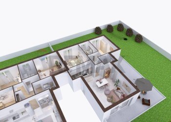 Pianta 3D - Trilocale Via Beato Angelico
 
4, Besana in Brianza - foto 16