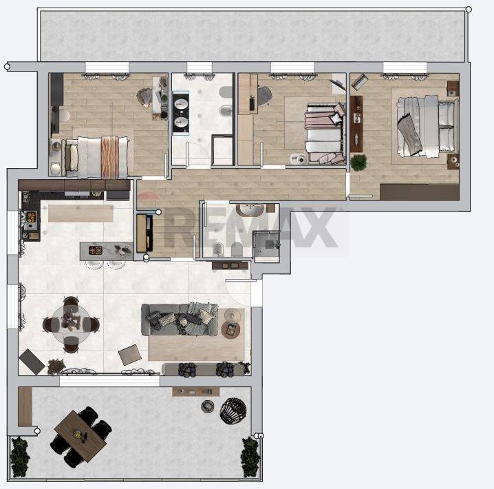 Pianta 2D - Quadrilocale Via Beato Angelico
 
4, Besana in Brianza - planimetria 1