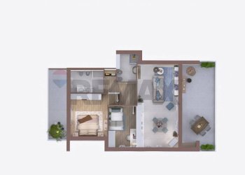 Pianta 3D - Attico Via Beato Angelico
 
4, Besana in Brianza - foto 18