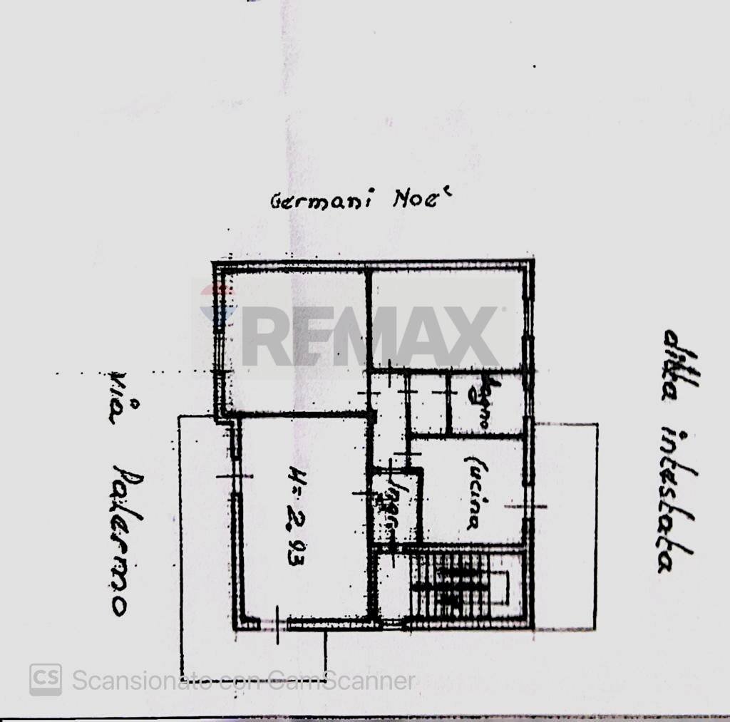 Pianta 2D - Trilocale Via Palermo
 
34, Augusta - planimetria 1