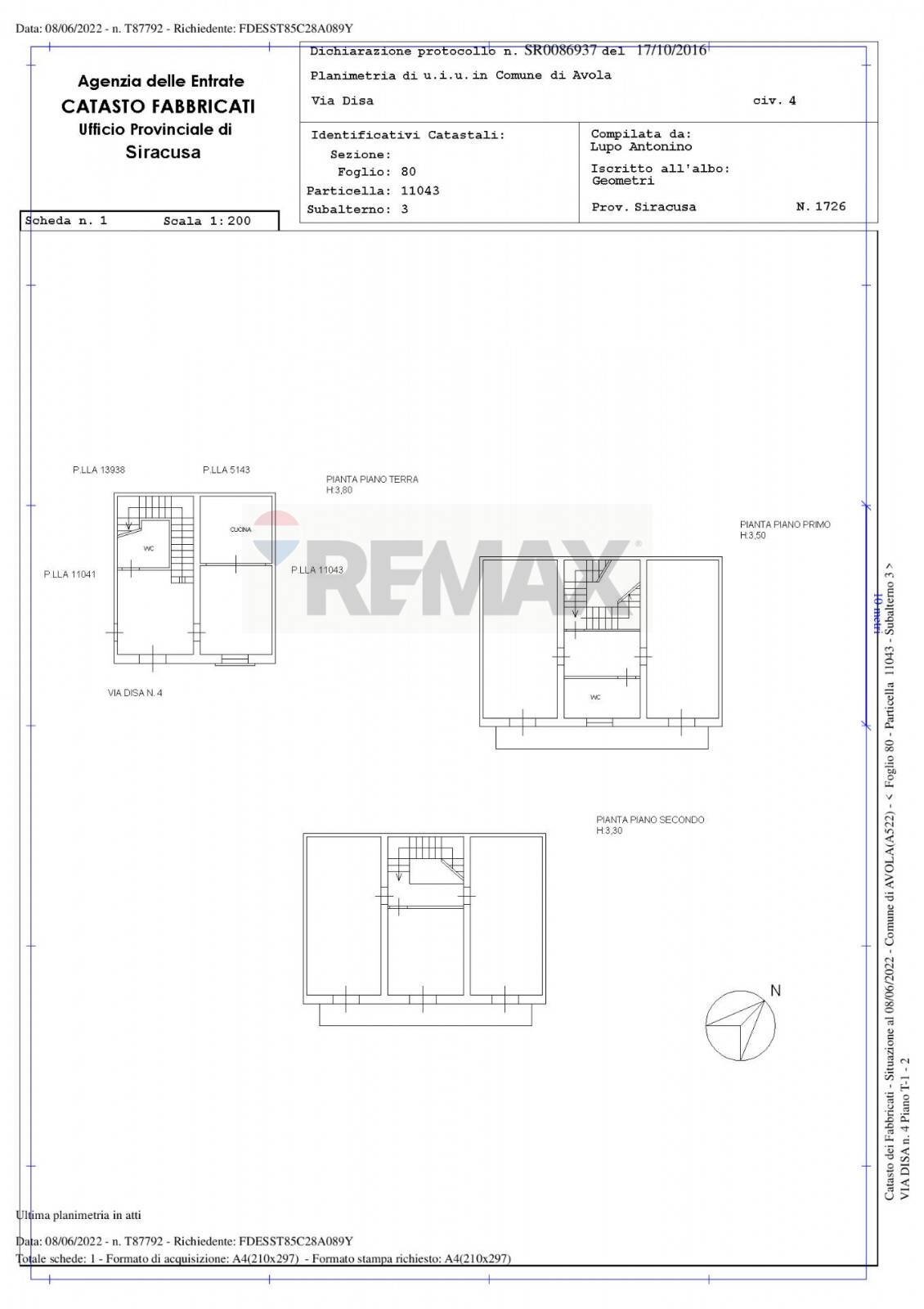 Pianta 2D - Independent house Avola - floor plans 1