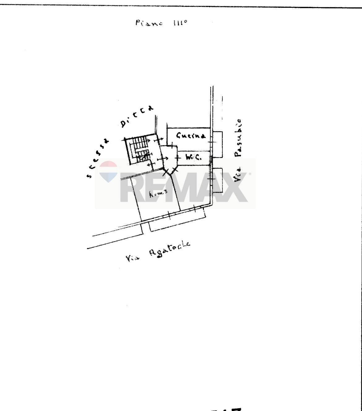 Pianta 2D - Three-room apartment VIA PASUBIO
 
3, Siracusa - floor plans 1