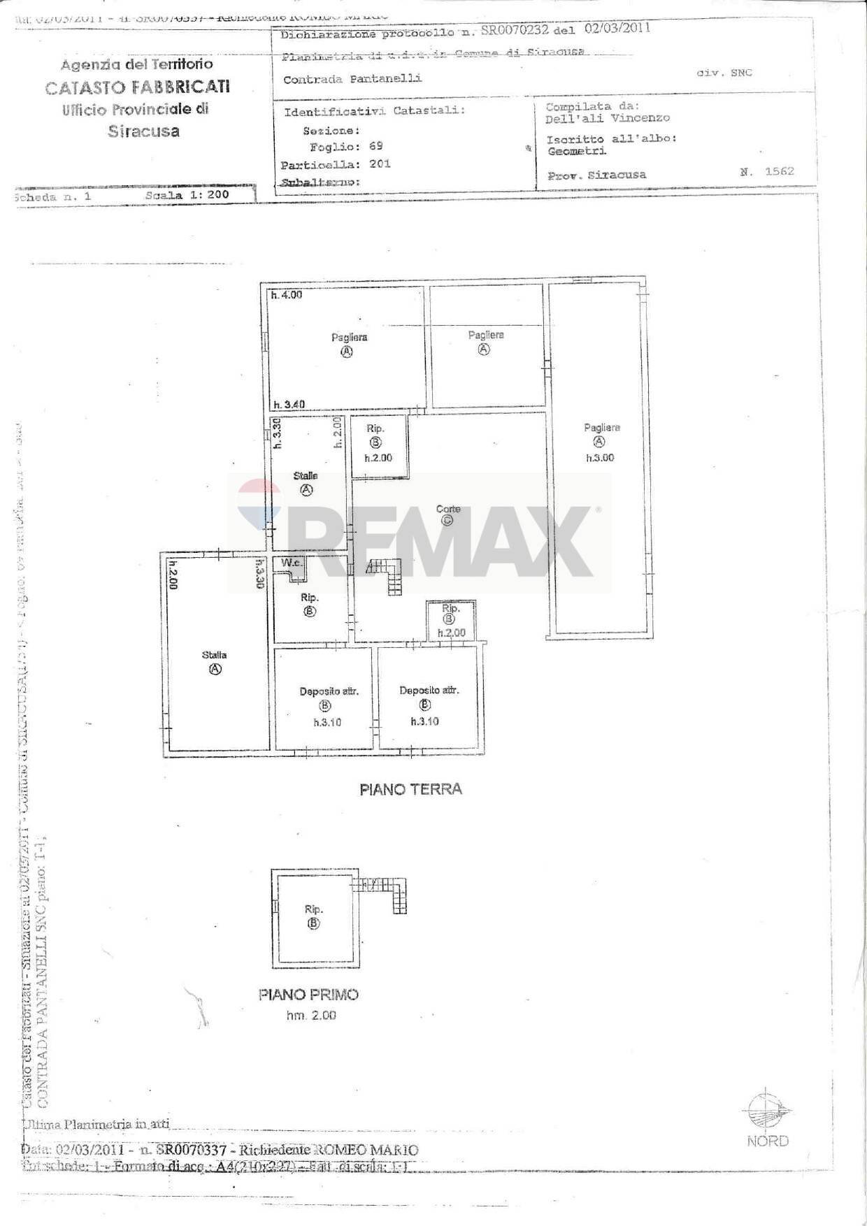 Pianta 2D - Agricultural land viale pantanelli, Siracusa - floor plans 1