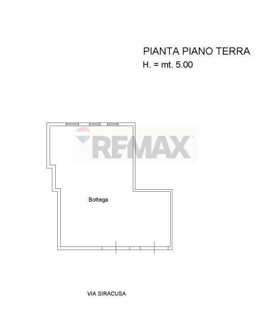 Pianta 2D - Shop Via Siracusa
 
44, Francofonte - floor plans 1