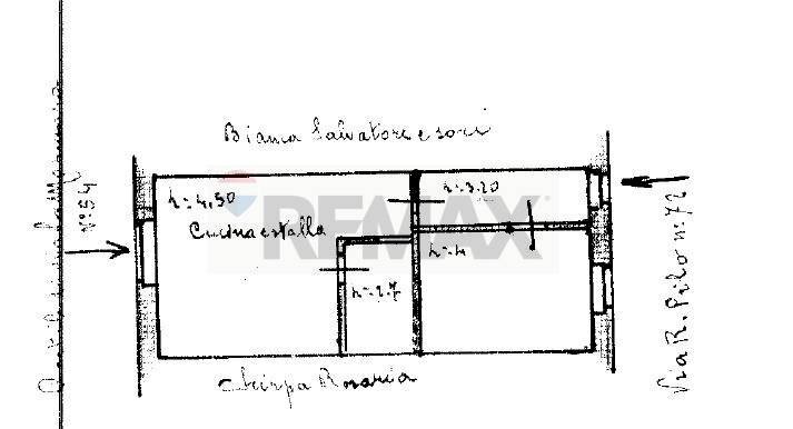 Pianta 2D - Casa indipendente Via Rosolino Pilo
 
74, Pachino - planimetria 1