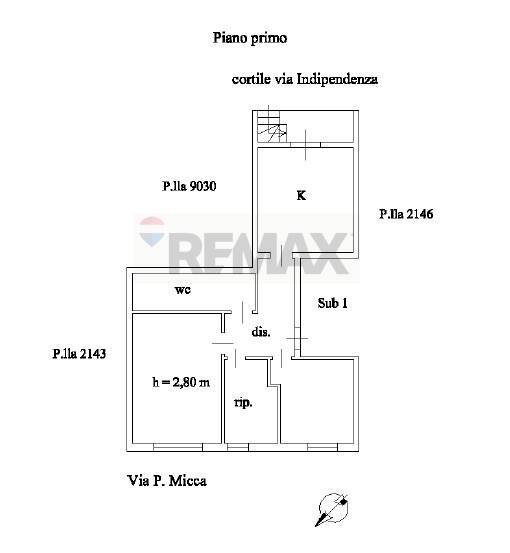 Pianta 2D - Casa indipendente Via Pietro Micca
 
18, Pachino - planimetria 1