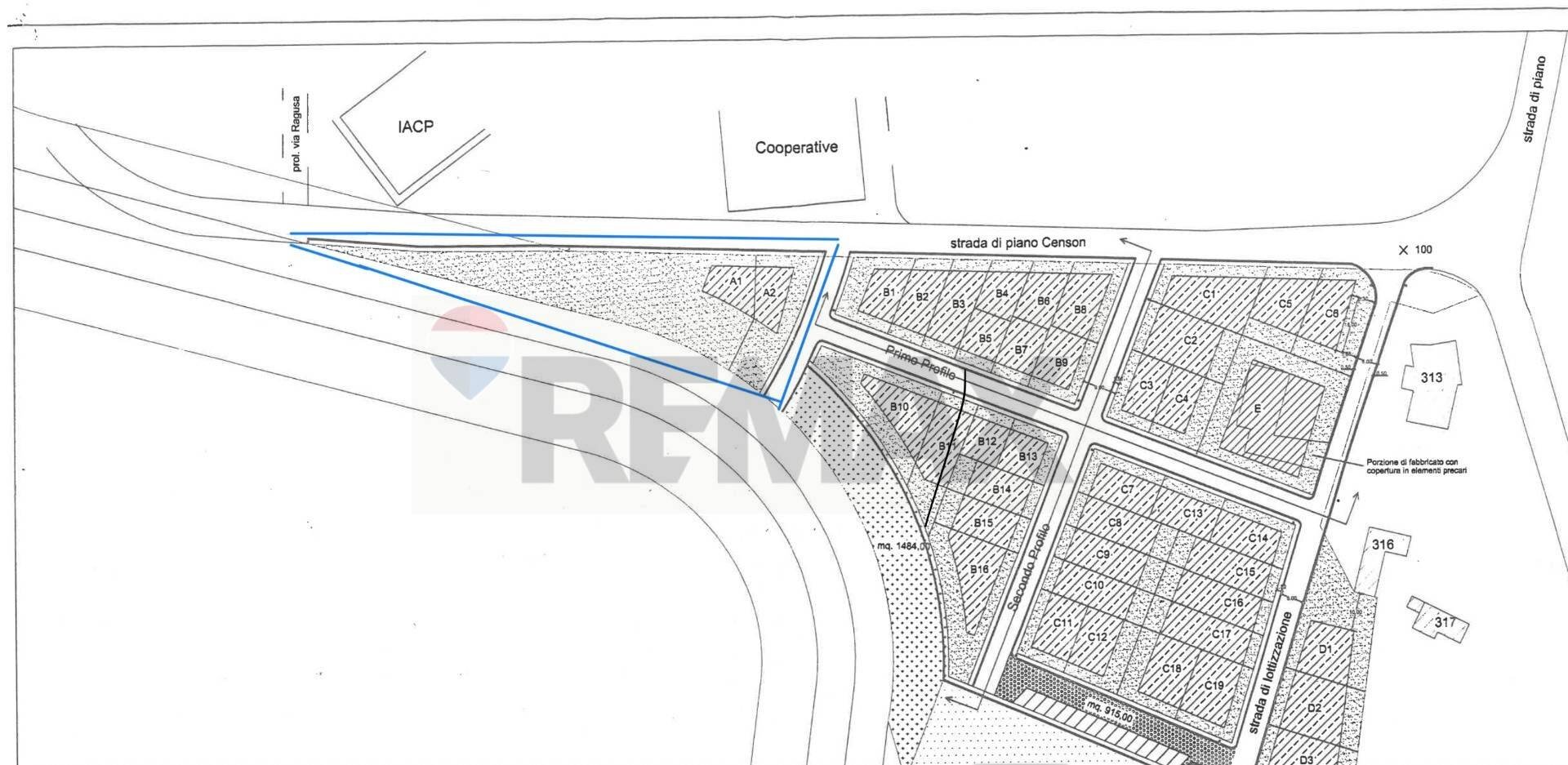 Pianta 2D - Terreno edificabile VIA TURATI, Ispica - planimetria 1
