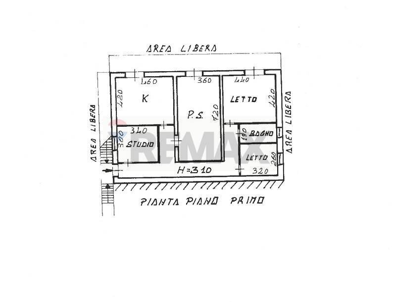Planimetria - Appartamento via G.E. Rizzo, Melilli - planimetria 1
