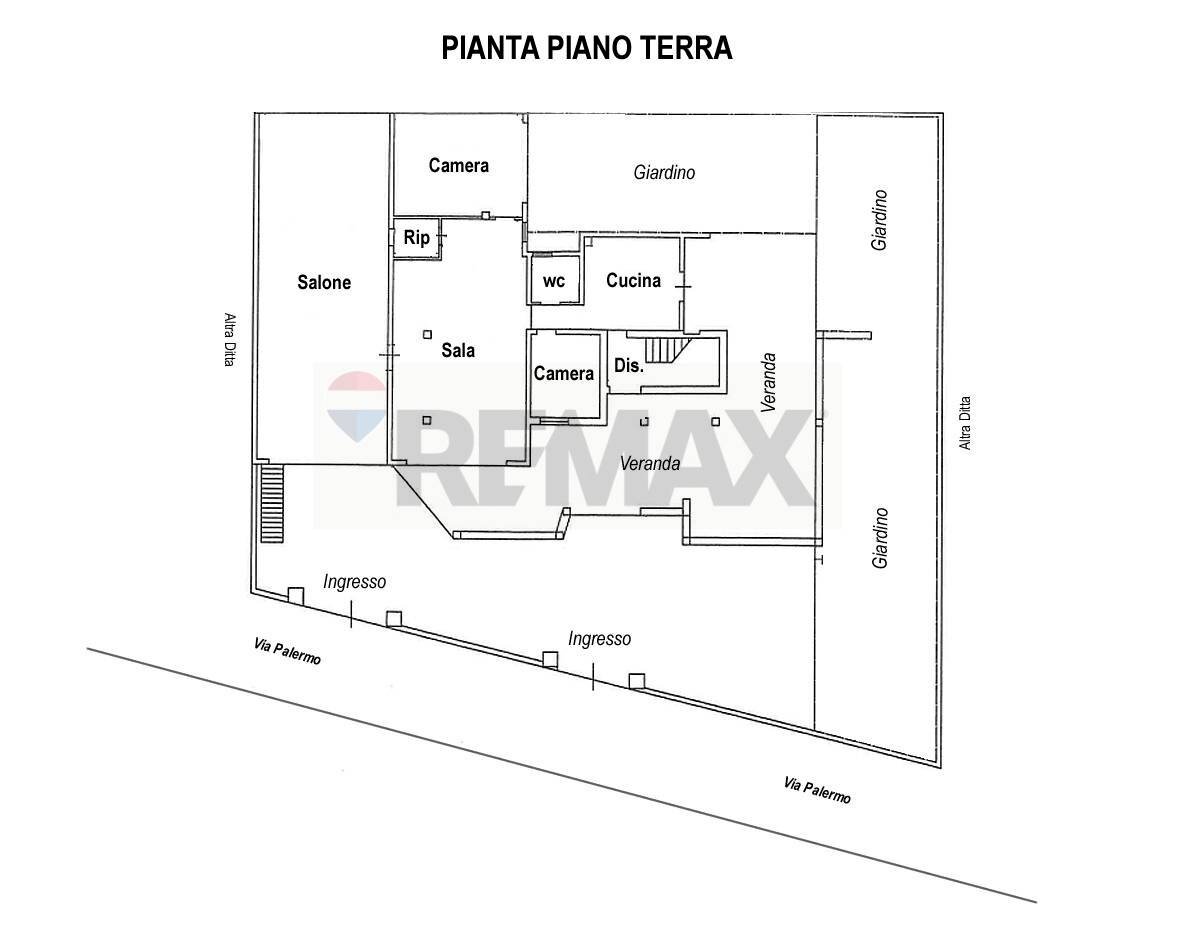 Pianta 2D - Semi-detached house Via Palermo
 
41, Pachino - floor plans 1
