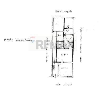 Pianta 2D - Three-room apartment via Giuseppe Giusti
 
23, Priolo Gargallo - floor plans 1