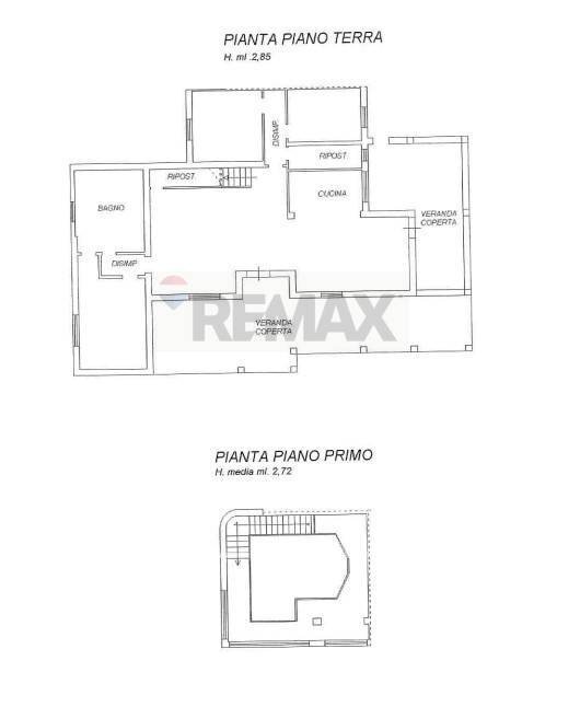 Pianta 2D - Semi-detached house contrada mortelletto, Augusta - floor plans 1
