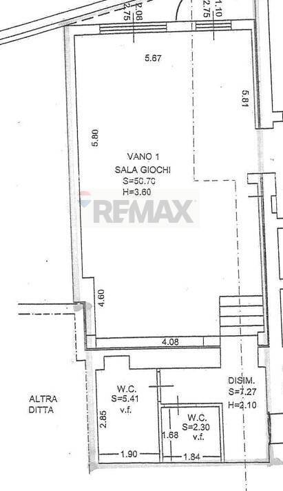 Pianta 2D - Locale Commerciale Via Middletown Connecticup
 
27, Melilli - planimetria 1