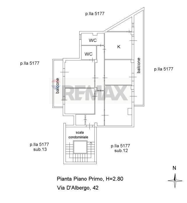 Pianta 2D - Quadrilocale VIA D'ALBERGO
 
42, Palazzolo Acreide - planimetria 1