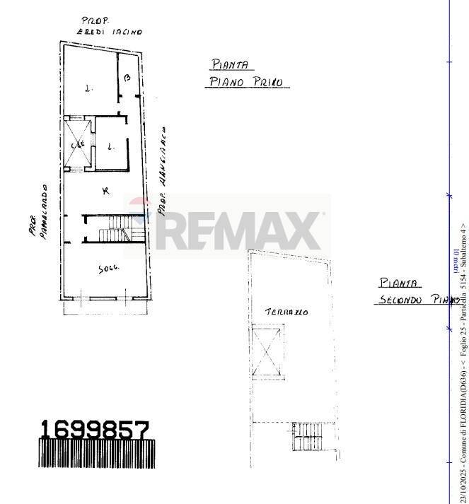 Pianta 2D - Casa semi indipendente Via Garibaldi
 
89, Floridia - planimetria 1