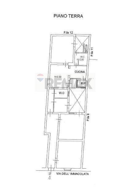 Pianta 2D - Quadrilocale via dell'immacolata
 
92, Priolo Gargallo - planimetria 1