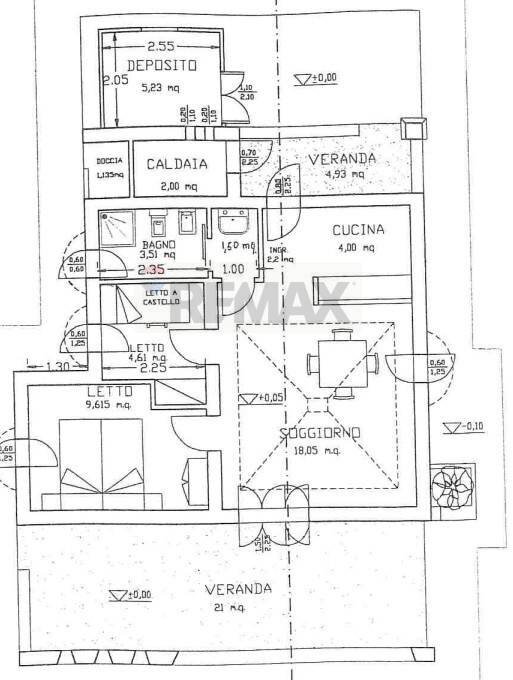 Pianta 2D - Villa Contrada San Lorenzo Reitani, Noto - planimetria 1