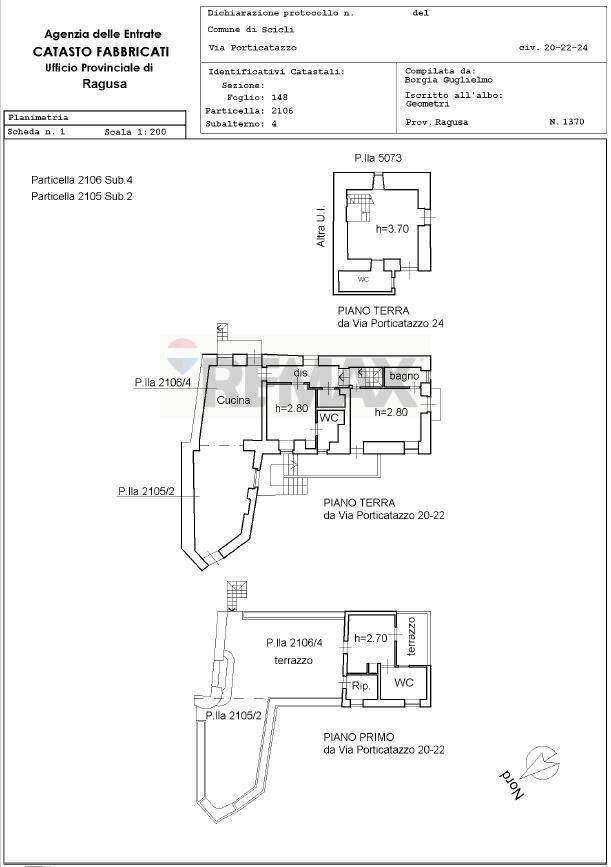 Pianta 2D - Casa indipendente Via Porticatazzo
 
22, Scicli - planimetria 1