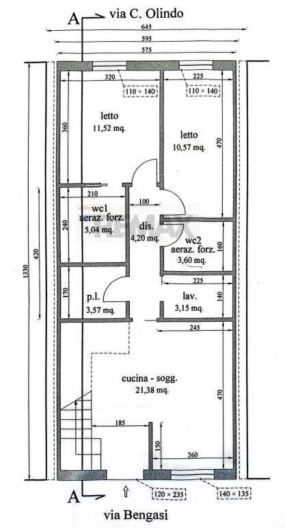 Pianta 2D - Casa indipendente Via Bengasi
 
5, Pachino - planimetria 1
