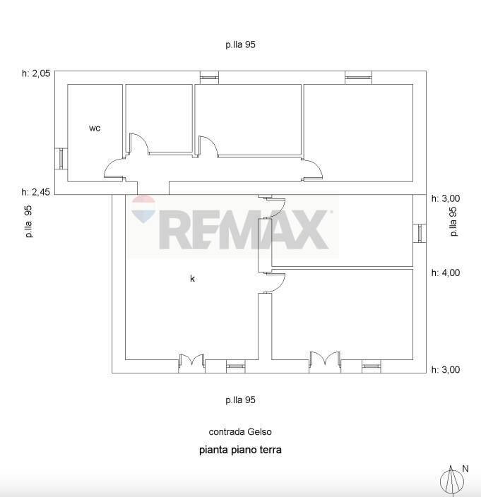 Pianta 2D - Villa strada provinciale 80, Noto - floor plans 1