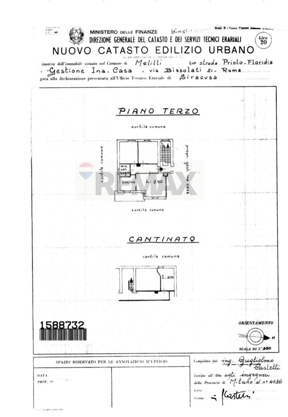 Pianta 2D - Three-room apartment Via Reno
 
9, Priolo Gargallo - floor plans 1