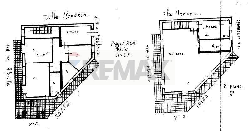 Pianta 2D - Appartamento via Iblea
 
2, Melilli - planimetria 1