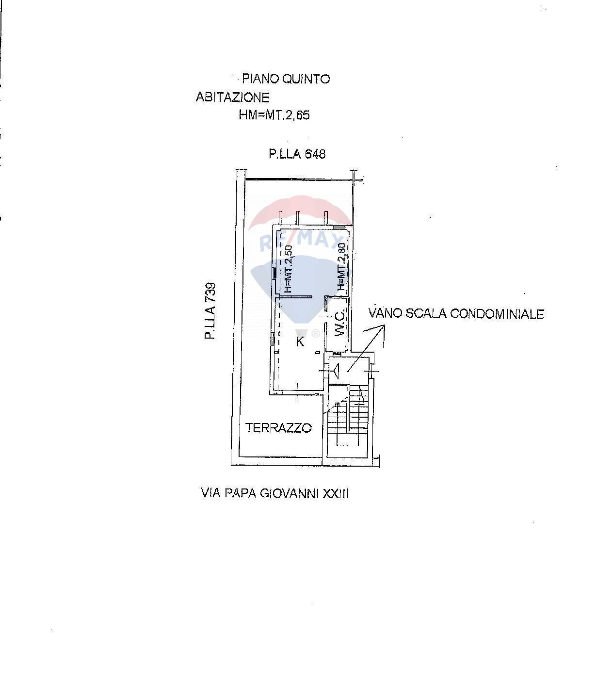 Foto 21 - Attico Via Giovanni XXIII
 
105, Vieste - planimetria 1