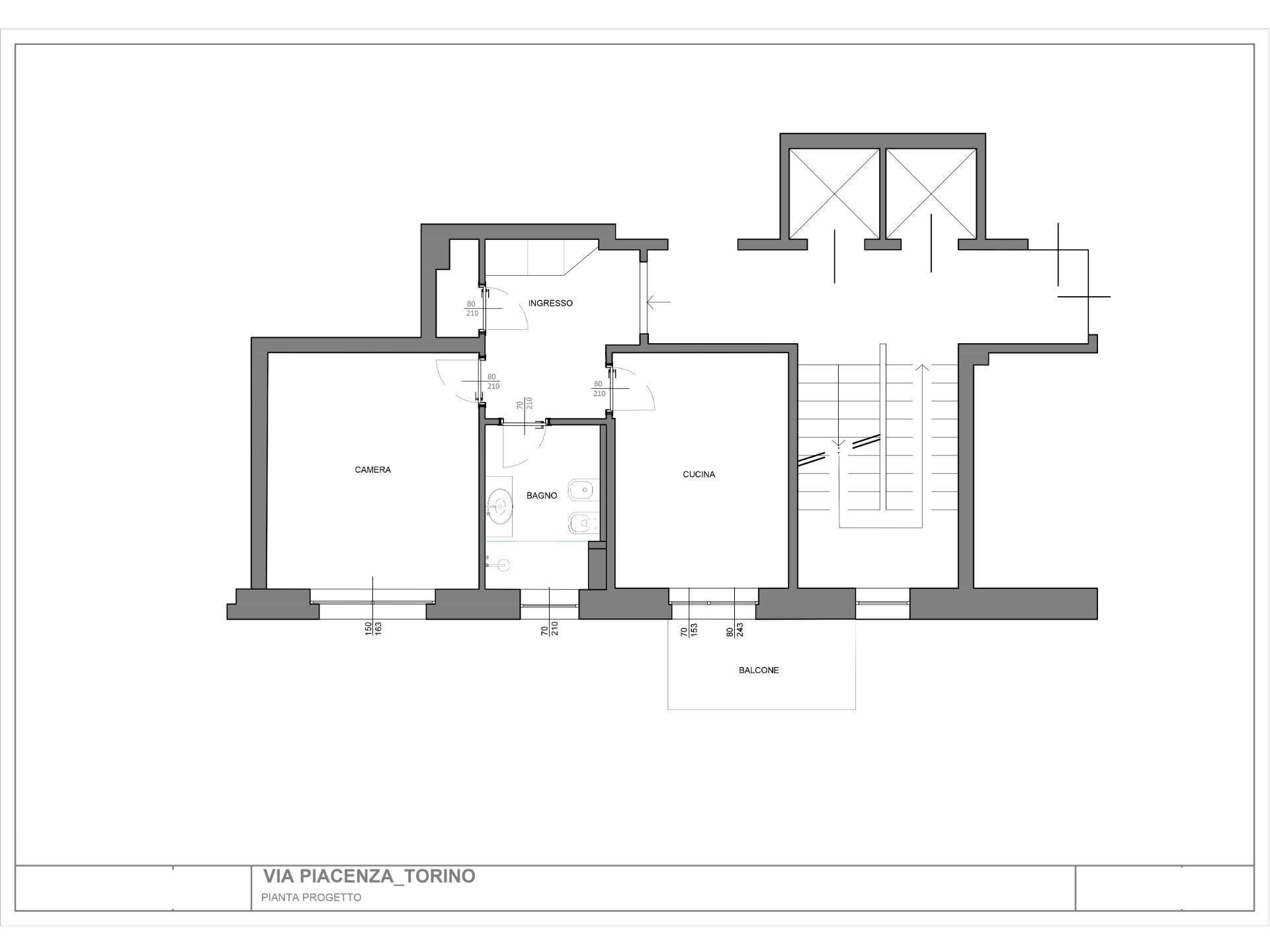 Foto 11 - Two-room apartment Via Piacenza, Torino - floor plans 1