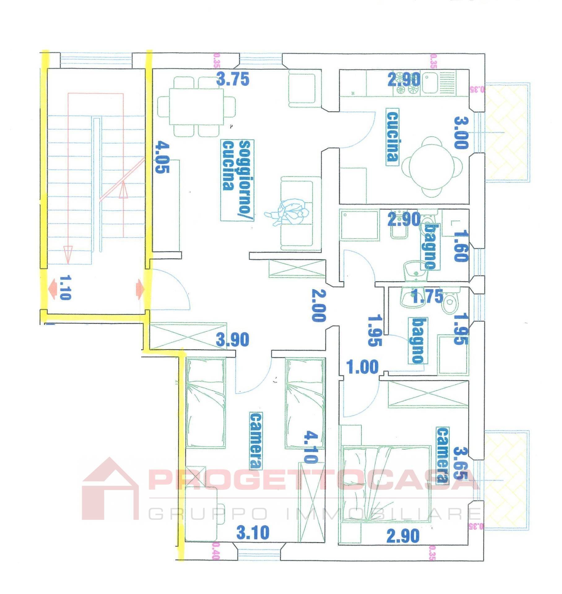 Foto 24 - Appartamento VIA GINO MORETTI
 
SNC, San Benedetto del Tronto - planimetria 1