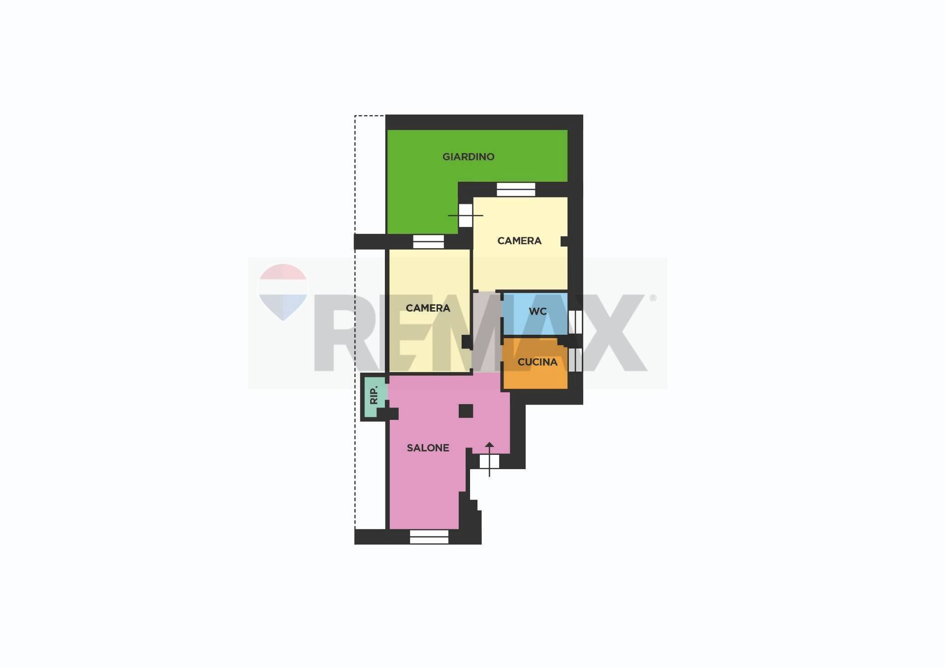 Pianta 2D - Four-room apartment Via Ascensione
 
5, Napoli - floor plans 1