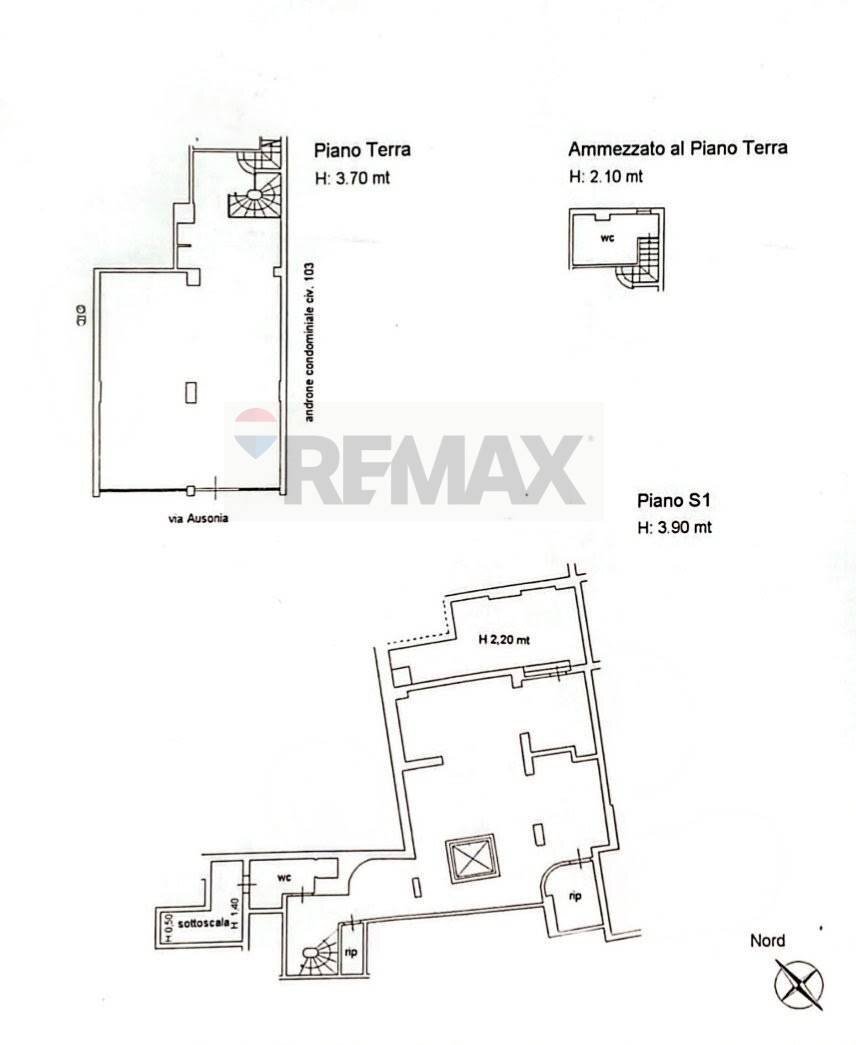 Pianta 2D - Commercial Premises Via Ausonia
 
107, Palermo - floor plans 1