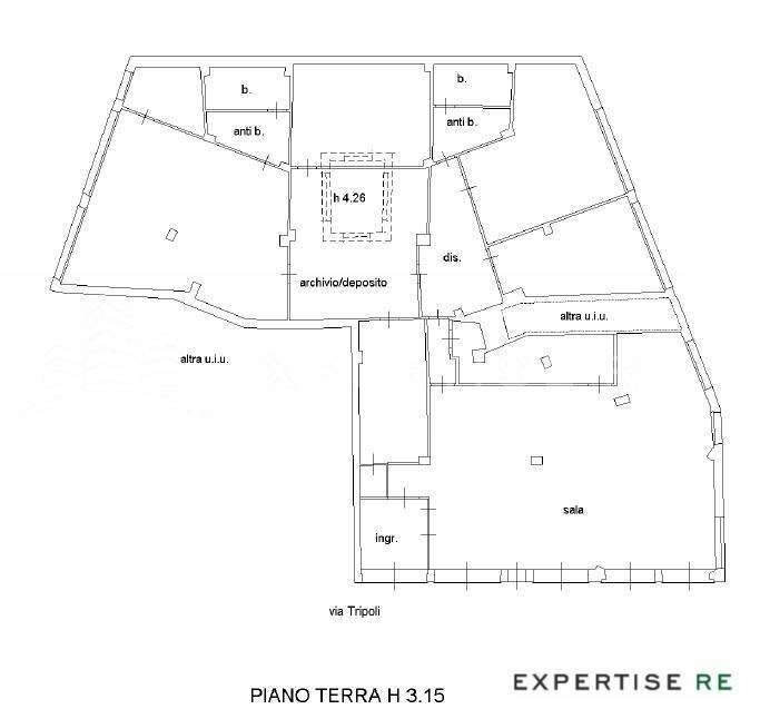 Foto 26 - Locale Commerciale Via Tripoli
 
106, Aci Castello - planimetria 1