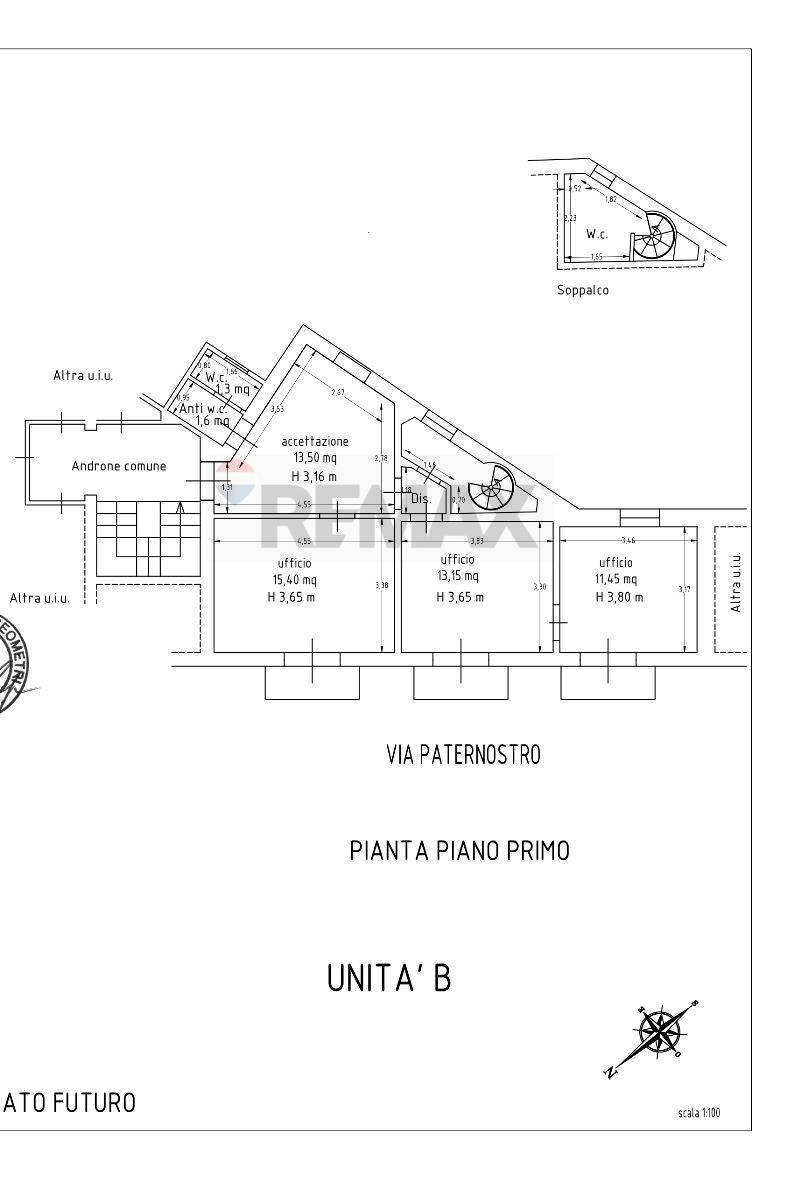 Pianta 2D - Office Via Paolo Paternostro
 
62, Palermo - floor plans 1