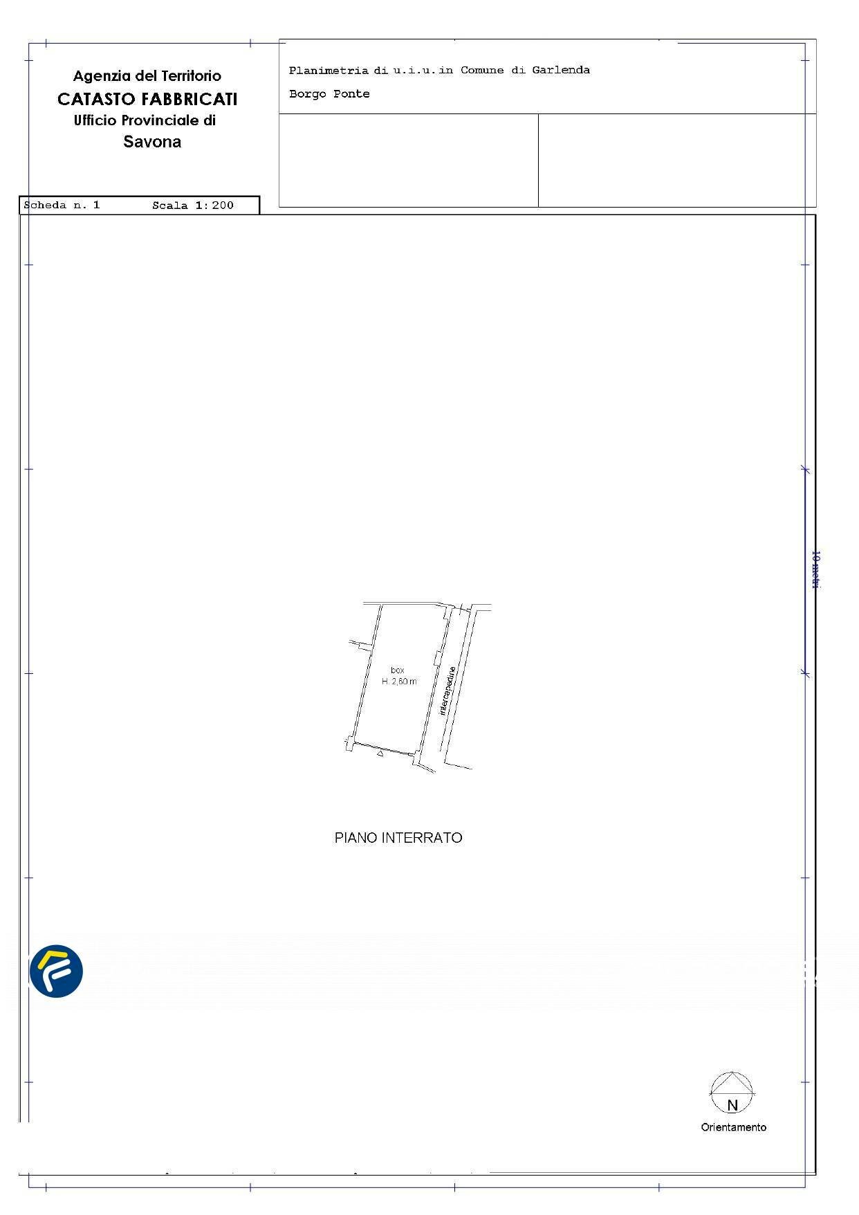 Foto 29 - Trilocale Borgata Ponte, Garlenda - planimetria 1
