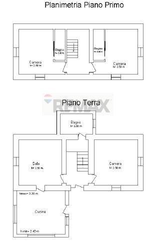 Pianta 2D - Independent house localita' marzocco di brunelli
 
48, Borgo Val di Taro - floor plans 1