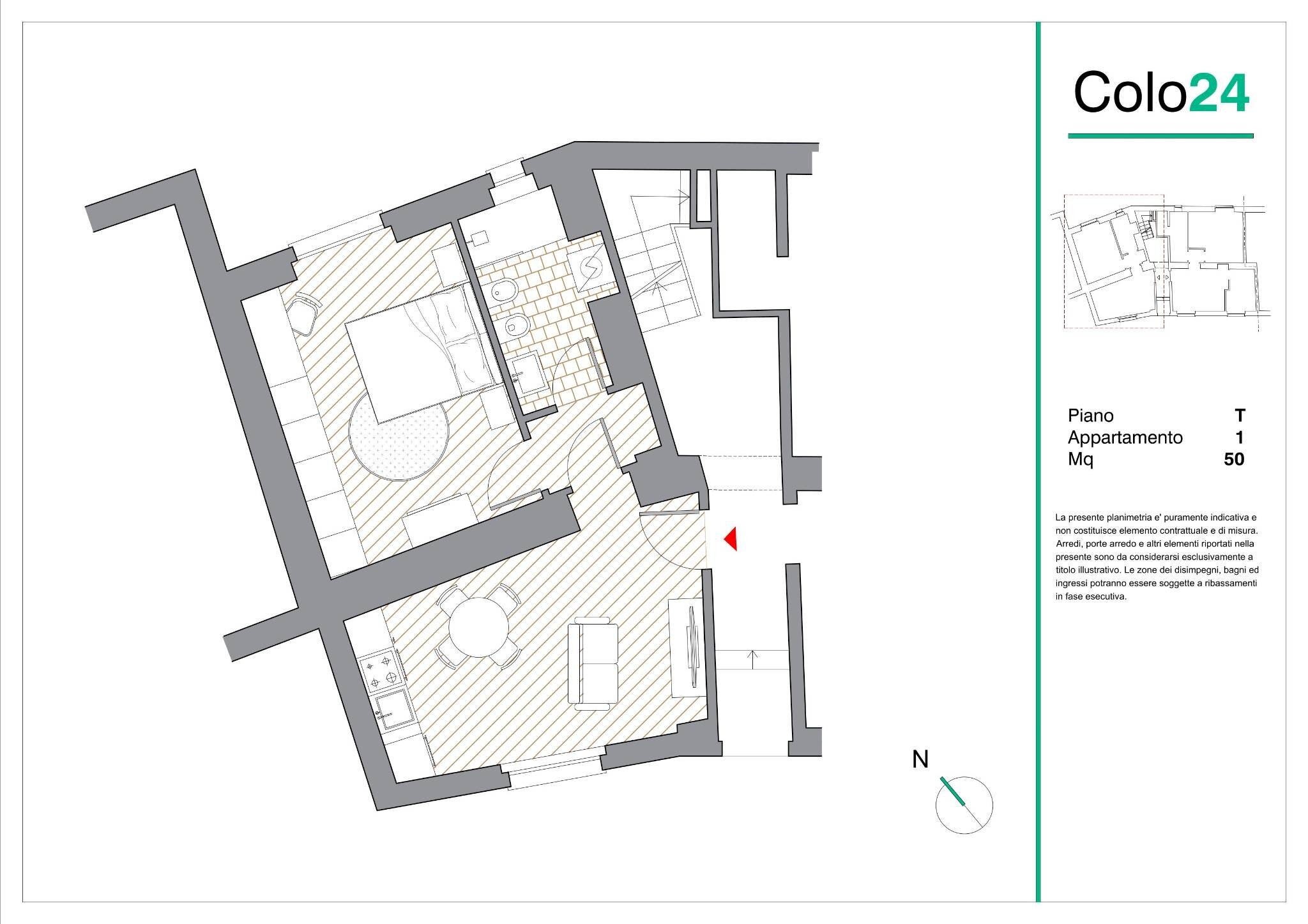 Appartamento via Volturno, 28, Varese (zona Bobbiate) - planimetria 1