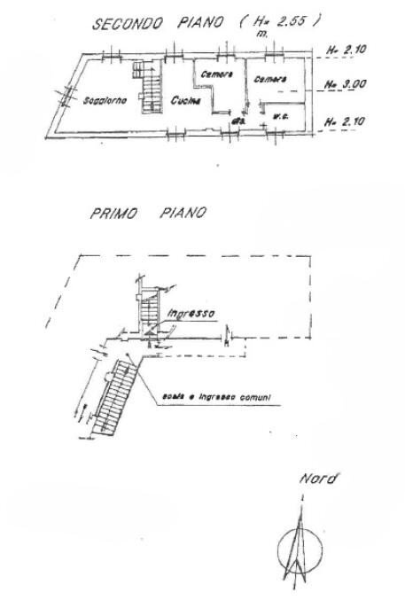 Trilocale via Roma, Sarezzano - planimetria 1