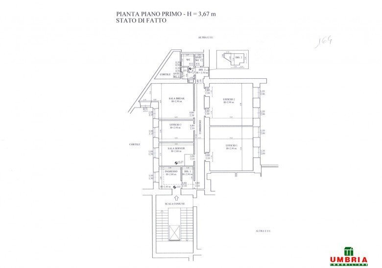Ufficio via Dante, Milano - planimetria 1