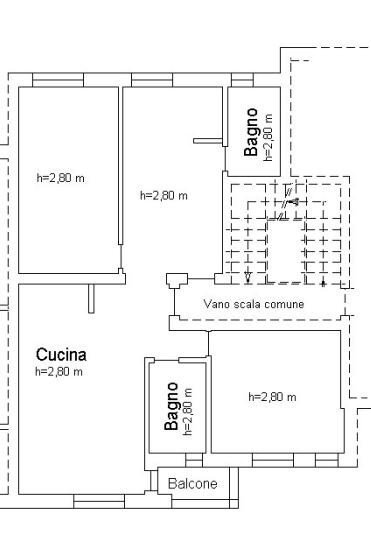 Quadrilocale via Don Lobera, 8/B, Vicoforte - planimetria 1