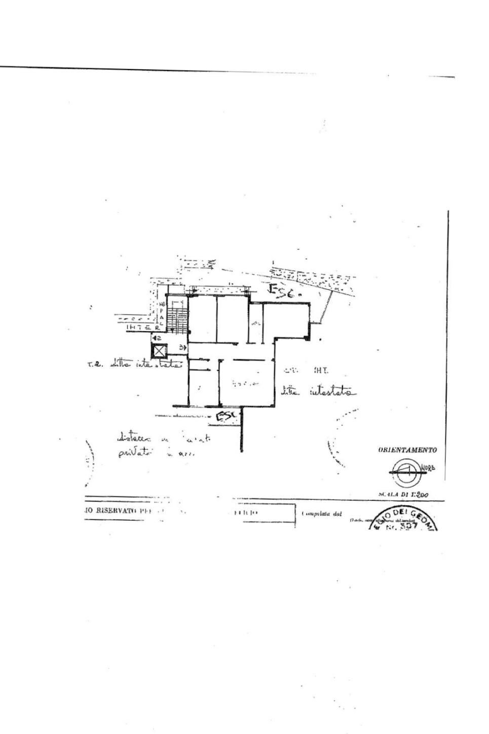 Apartment via Giulio Tanini, 104, Genova (neighborhood Borgoratti) - floor plans 1